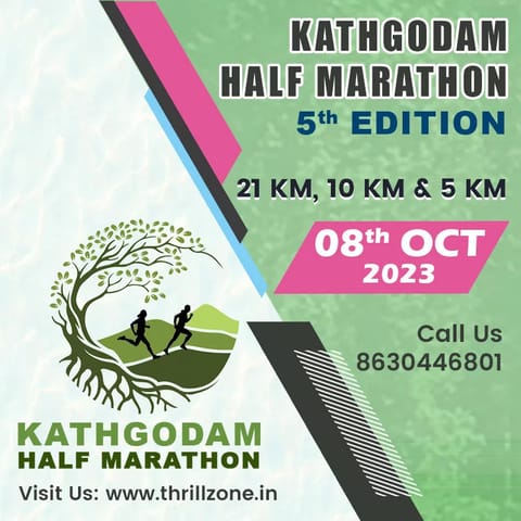 Kathgodam Half Marathon 2023 (5th Edition): 8th October 2023: 5.30 A.M. IST