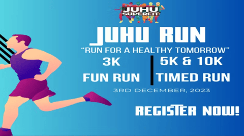 JUHU RUN -RUN FOR A HEALTHY TOMORROW: 3rd December 2023