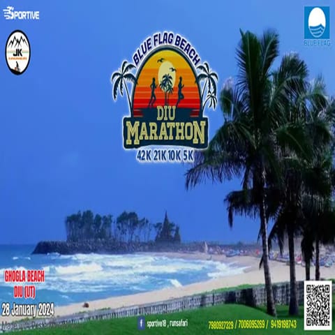 DIU BEACH MARATHON: 28th January 2024: 5.30 A.M. IST