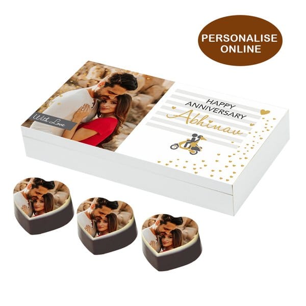 ZOROY Luxury Chocolate Valentine Message Almond Buttercrunch Tin 150g