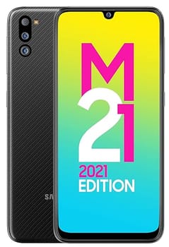 Samsung Galaxy M21 2021 Edition(4GB 64GB)Charcoal Black (Refurbished)