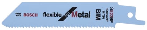 Bosch jigsaw Blades For Metal S522BF BIM Flexible for Metal 5Pack-2608656011