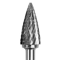 Totem Deburring Carbide Burrs Tree Shape With Point End  Standard Cut,Dimension-MT3,Diameter-6.3,Length-10-FAC0200704