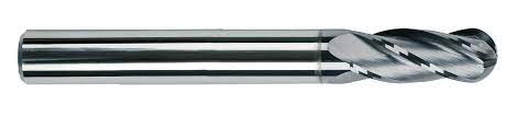Solid Carbide Four flute Ball Nose General Milling  (Long series)-FBK0500404,DIA-4,FL-25,OAL-64,SHD-4
