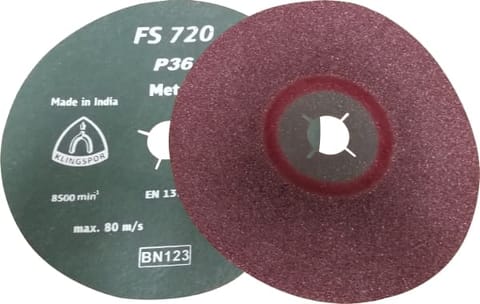 Klingspor FS 720 Fibre discs for Metals