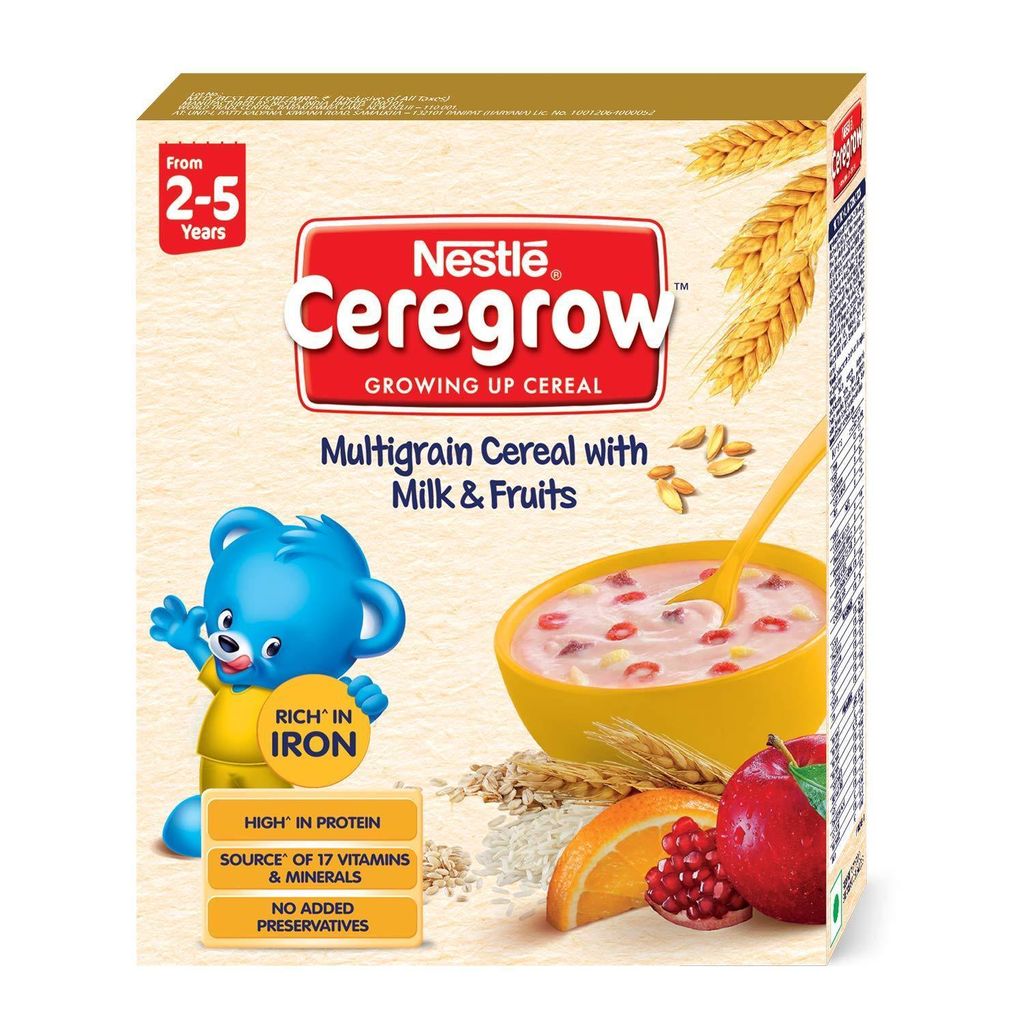 Nestle Ceregrow Multigrain Cereal with Milk & Fruits (300 gram)