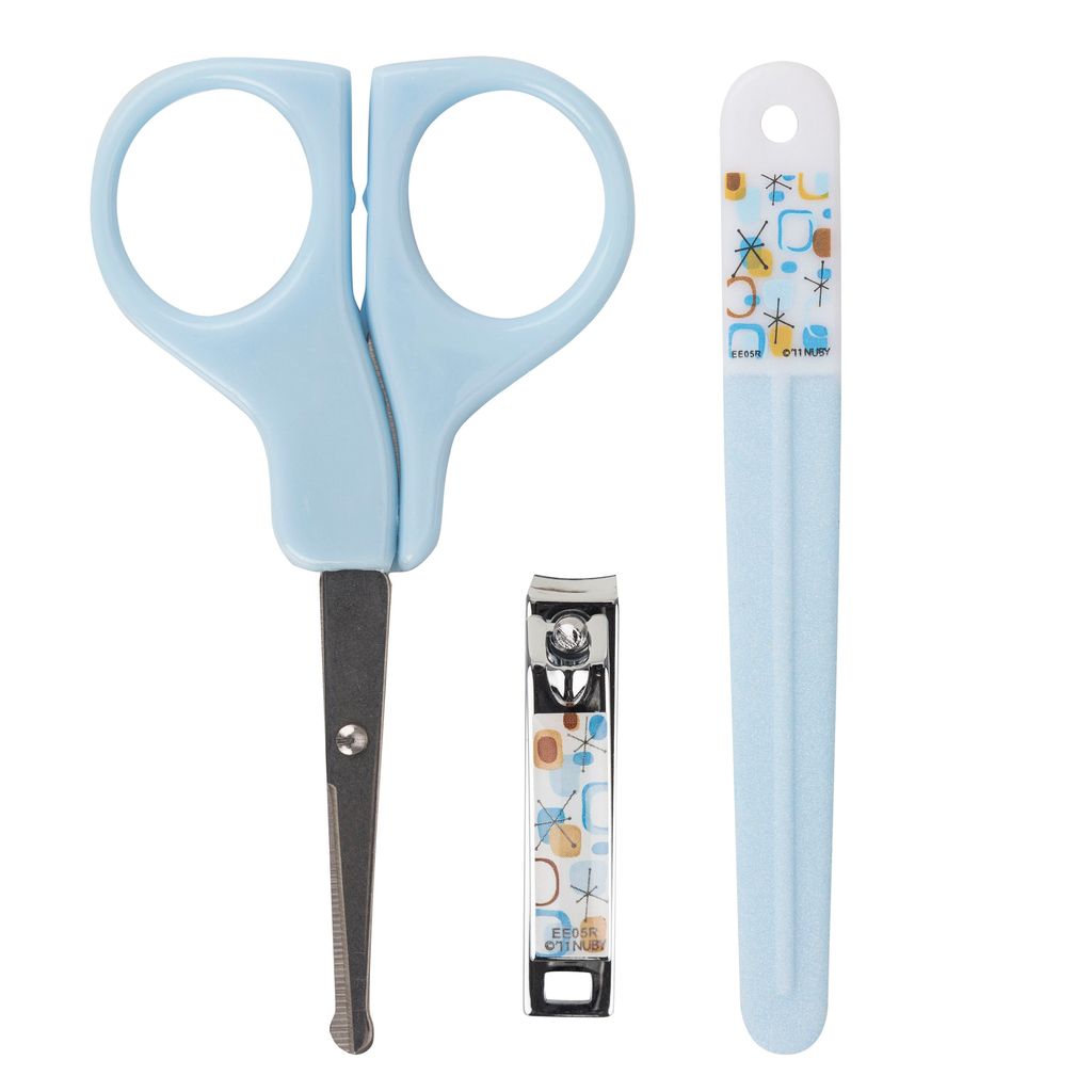 Nuby Grooming Nail Care Set - Nail Clipper + Scissor + Emery Board