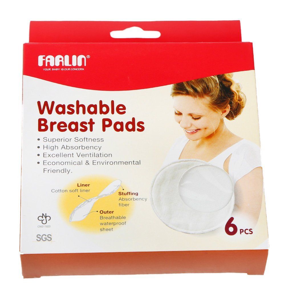 Farlin Washable Breast Pad 6 Pcs