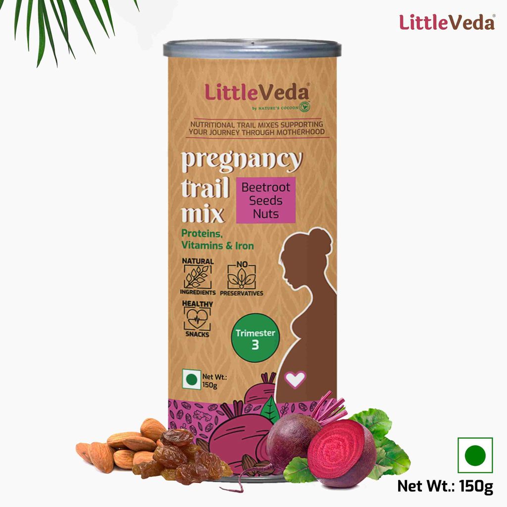 LittleVeda Pregnancy Trail Mix - Beetroot, Seeds & Nuts, Trimester 3