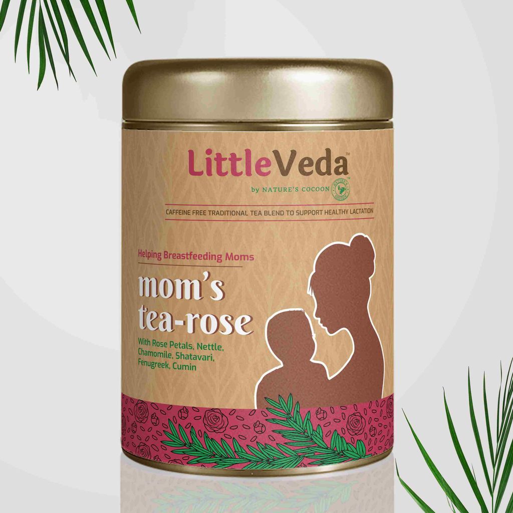 LittleVeda Moms Tea Rose 50g Caffeine Free tea for Breastfeeding Moms