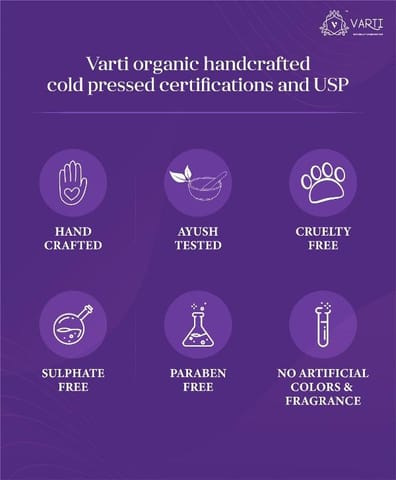 VARTI -AYUSH Certified,100% Organic & Chemical free Cold Pressed Baby Bar "Combo Pack"