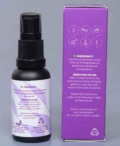 VARTI-AYUSH Certified, Parabens & Sulphate Free Magic Face Oil, 100% Organic & Chemical free - 10ml