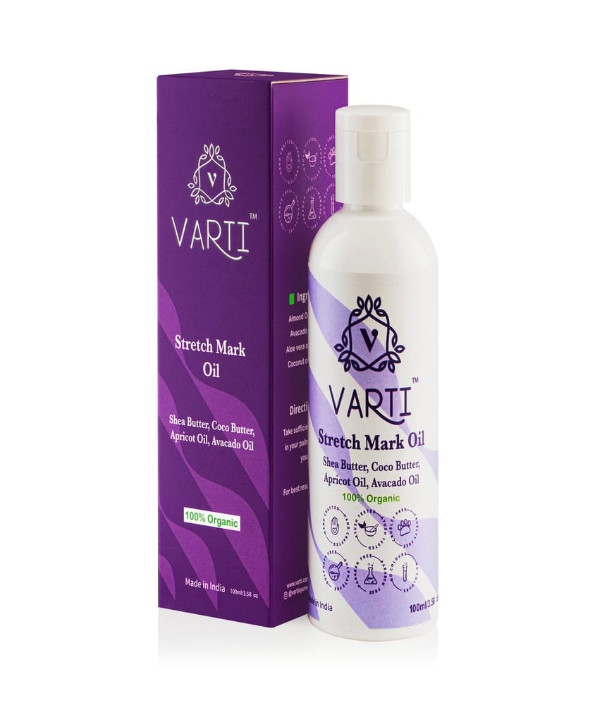 VARTI -AYUSH Certified, Parabens & Sulphate Free Stretch Mark Oil, 100% Organic & Chemical free