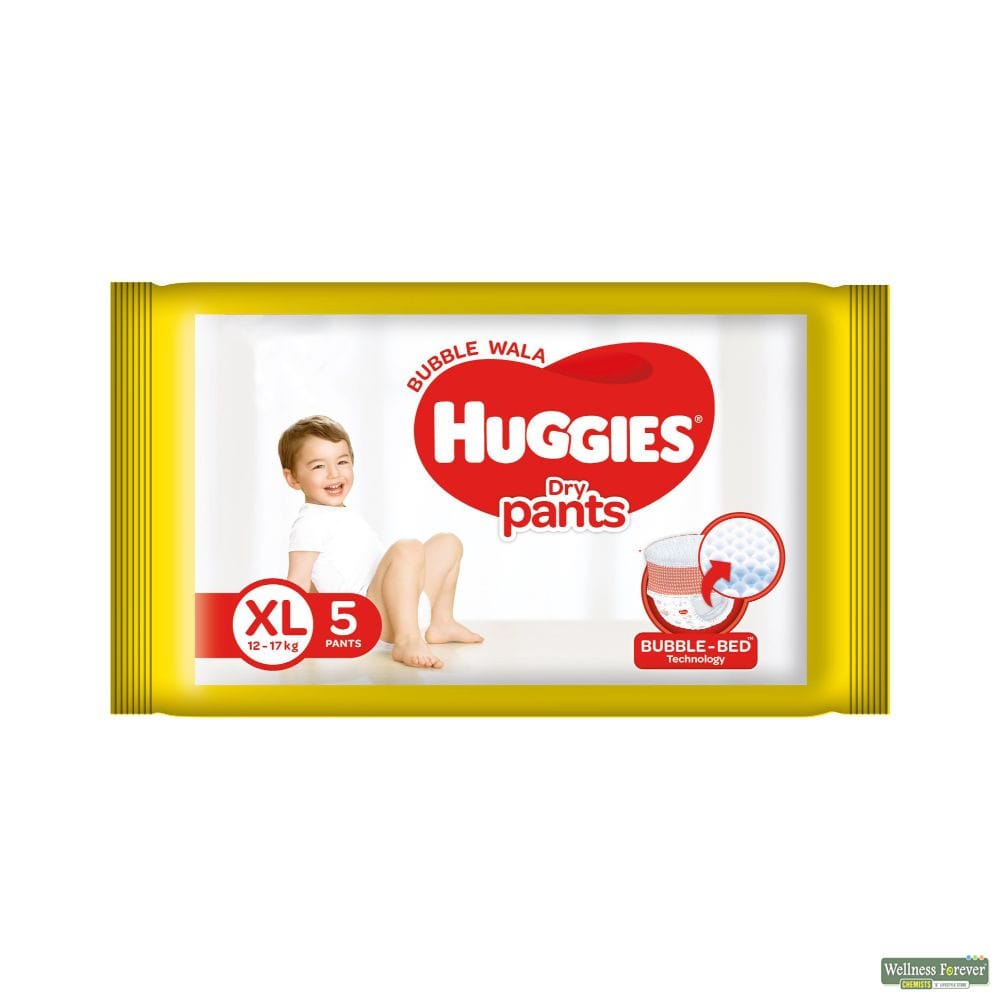 Huggies Dry Pants, Extra Large (XL) Size Baby Diaper Pants, 10 count