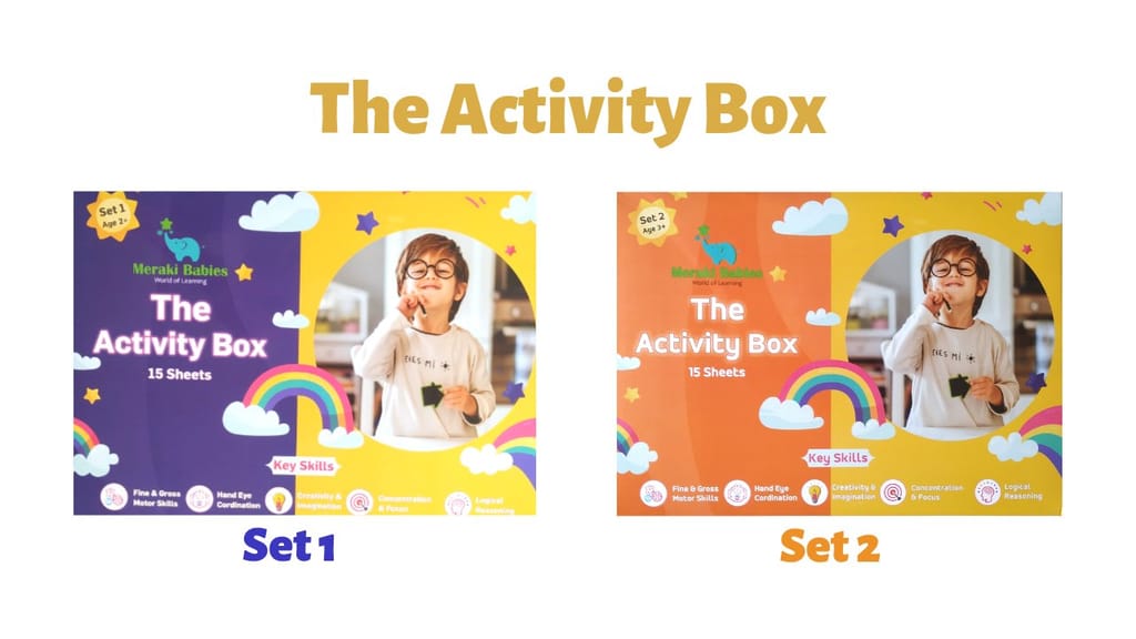 Meraki Babies Kids Activity Box - 30 Sheets - Age 2+