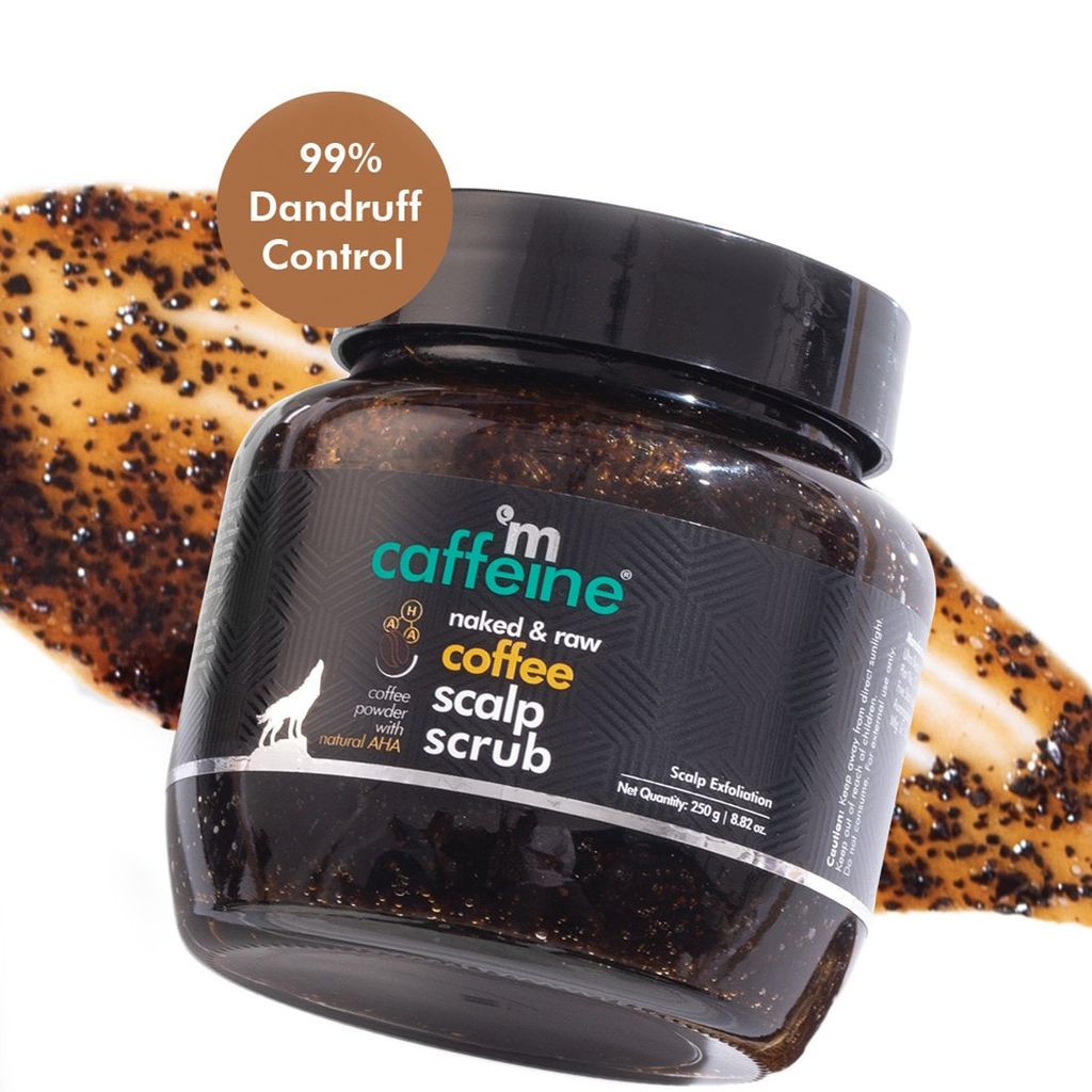mCaffeine Anti Dandruff Coffee Scalp Scrub with 99% Dandruff Control Treatment; Sulfate-Paraben Free