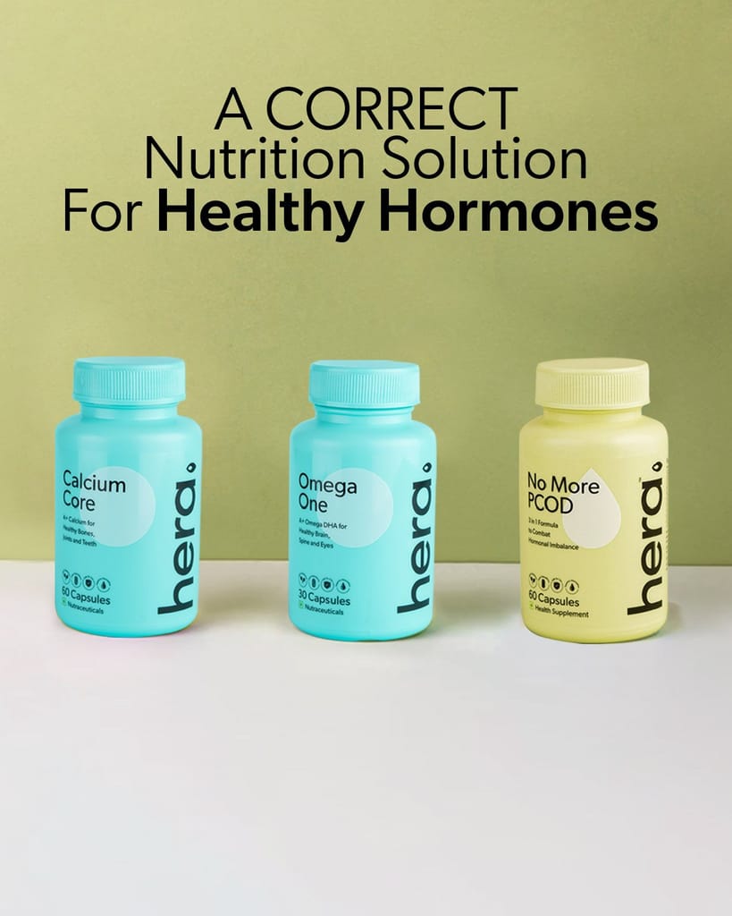 Healthy Hormone Bundle Capsules - Inositol + Calcium + Omega - Healthy Hormones, Mobility, Memory