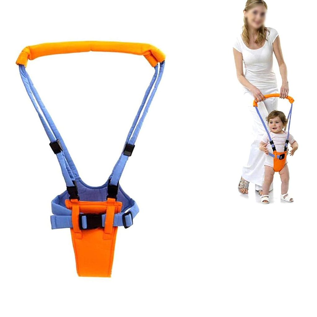 Safe-O-Kid Child Walking Harness Safety Belt, Orange Blue