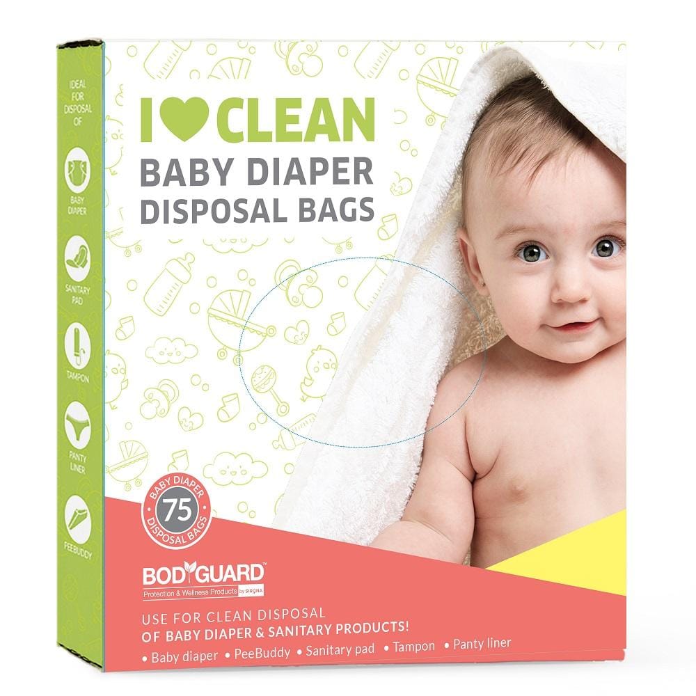 Sirona BodyGuard - Baby Diapers and Sanitary Disposal Bag - 75 Bags