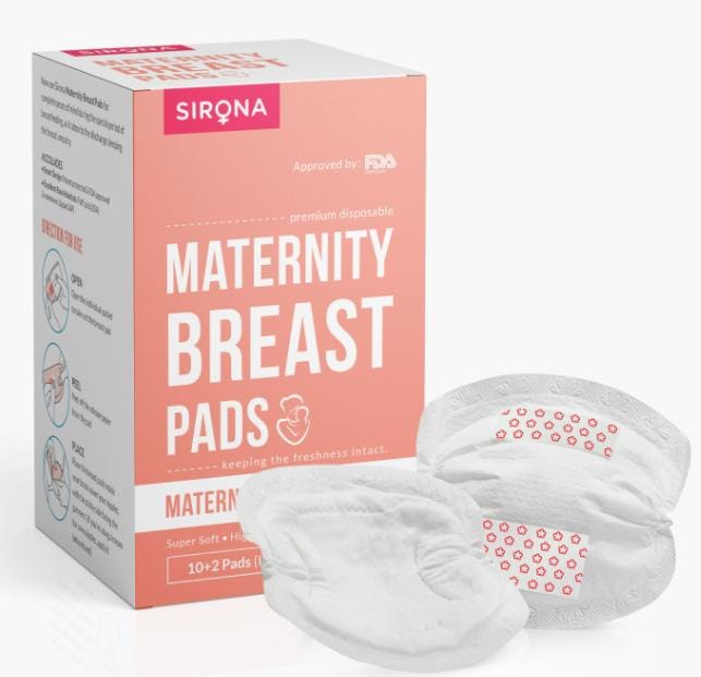 Sirona Sirona Disposable Maternity and Nursing Breast Pads for Women - 12 Pads