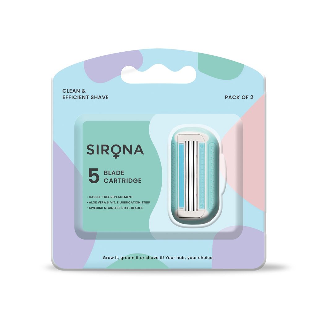 Sirona Sirona Hair Removal Razor Blades/Refills/Cartridges for Women Pack of 2