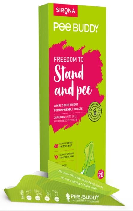 Sirona PeeBuddy - Disposable, Portable Female Urination Device for Women