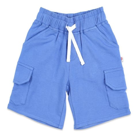 Greendigo Classic Blue Shorts with Flap Pockets
