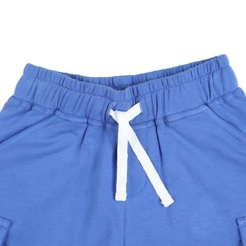 Greendigo Classic Blue Shorts with Flap Pockets