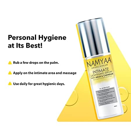 Namyaa Advanced Haldi Chandan Intimate Lightening Serum for Intimate Area | for Lighter and Tighter Skin, 100g