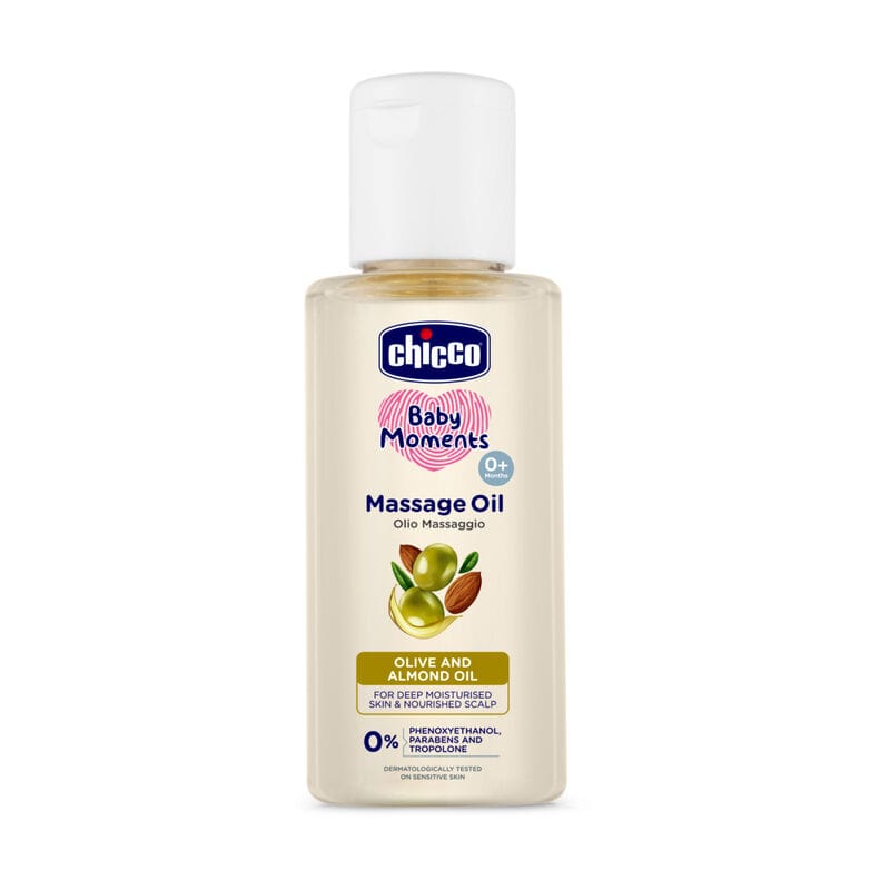 Chicco Baby Moments Massage Oil, White