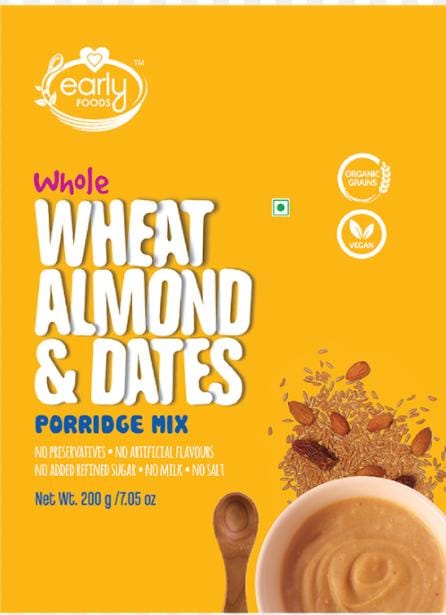 Early Foods Whole Wheat, Almond & Date Porridge Mix 200g