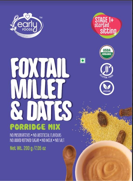 Early Foods Foxtail Millet & Dates Porridge Mix, 200g