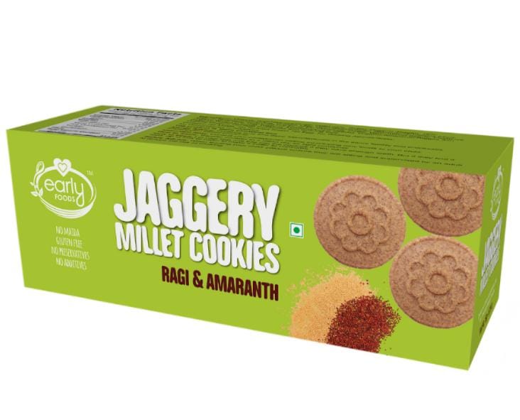 Early Foods Ragi & Amaranth Jaggery Cookies 150g