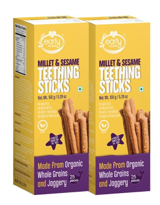 Early Foods Millet & Sesame Jaggery Teething Sticks 150g
