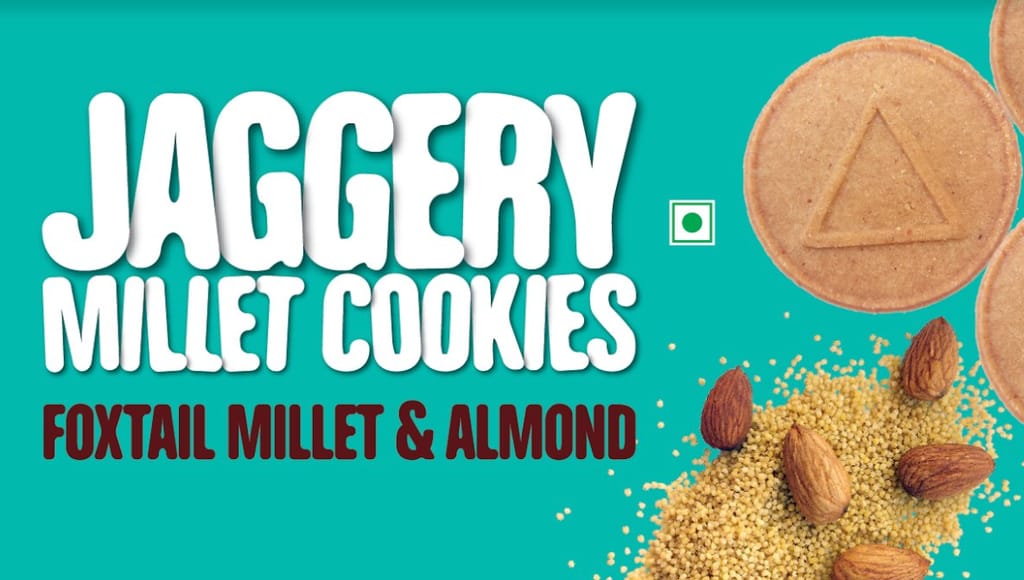 Early Foods Foxtail Millet & Almond Jaggery Cookies 150g