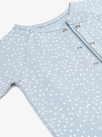 Chayim Baby front open Sleep suit Blue