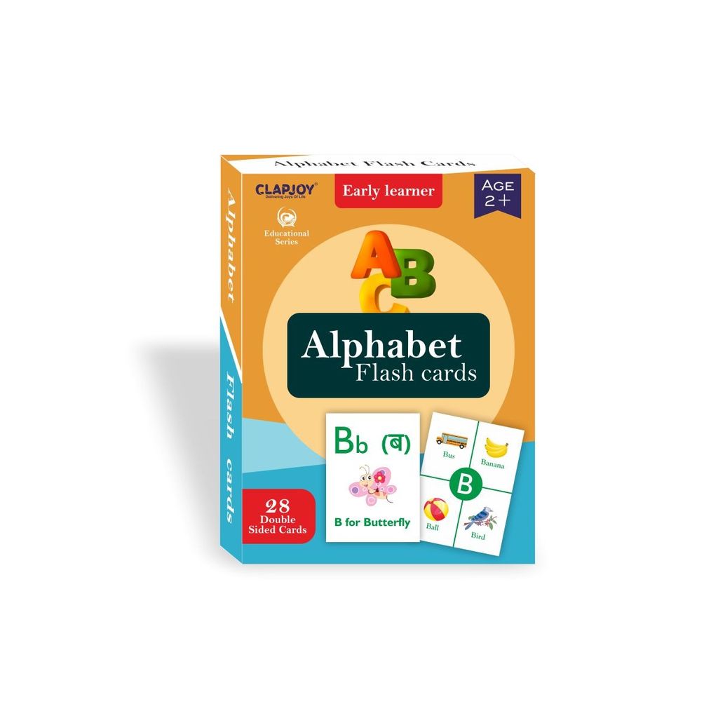 Clapjoy Alphabet flash card for kids of age 2 years and Above