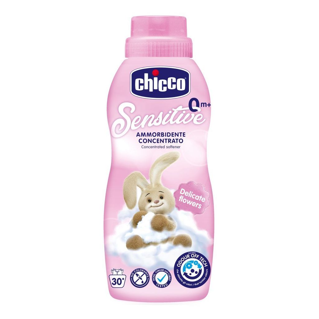 Chicco Baby Fabric Softener with New Odour Elimination Technology, Keeps Clothes Gentle (750ML)
