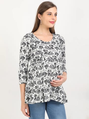 The Mom store Monochrome Charm Maternity and Nursing Top
