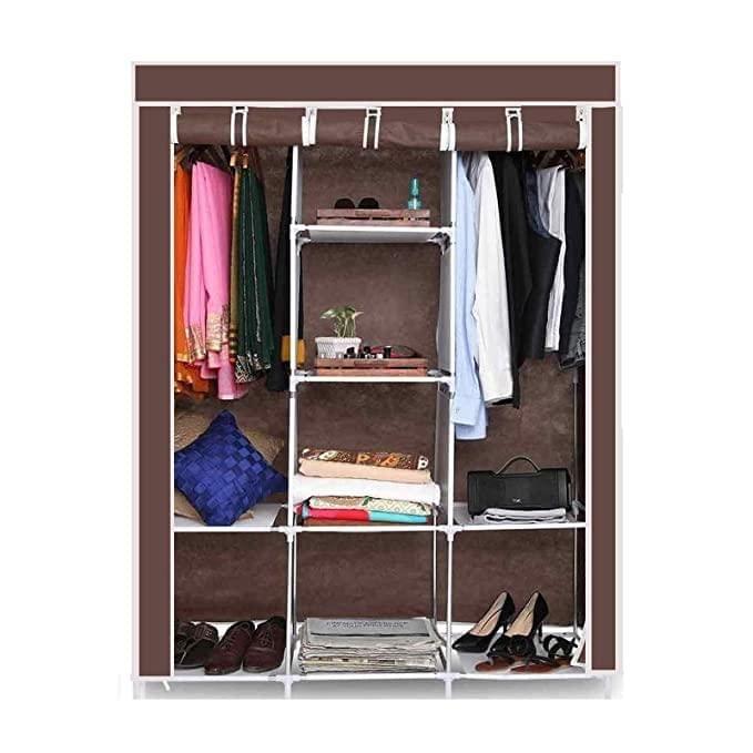 Safe-O-Kid-Multi-Purpose Foldable Cabinet Wardrobe-Brown