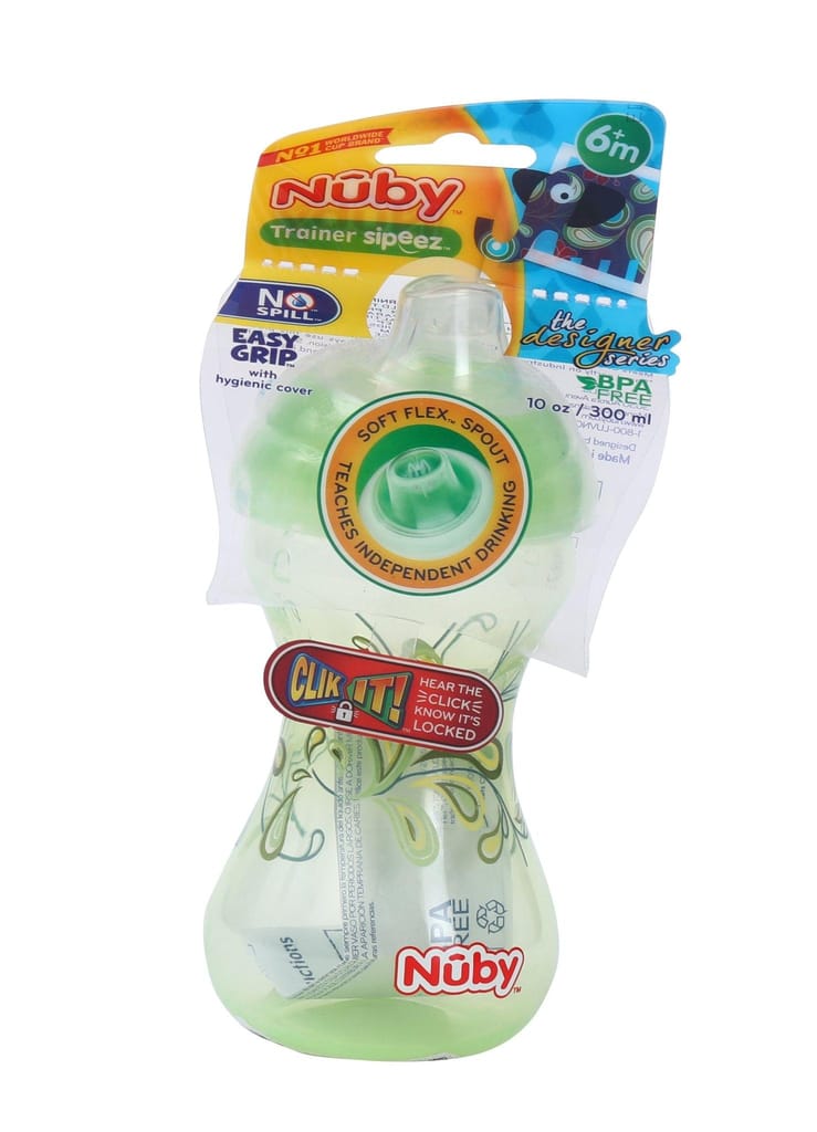 Nuby Click-It Designer Series Soft Spout Trainer Sipeez 300ml