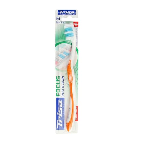 Trisa Focus Pro clean soft toothbrush (Assorted Color)