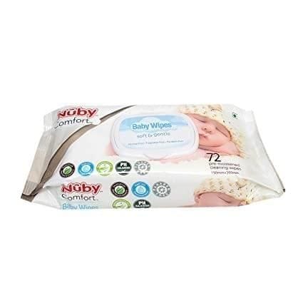 Nuby Pre-moistened Paraben Free soft baby wipes 1PC