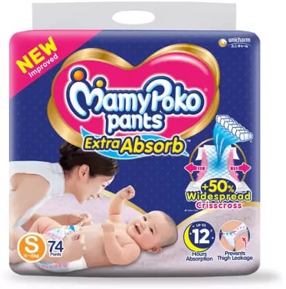 MamyPoko Extra Absorb Pants - S (74 Pieces)
