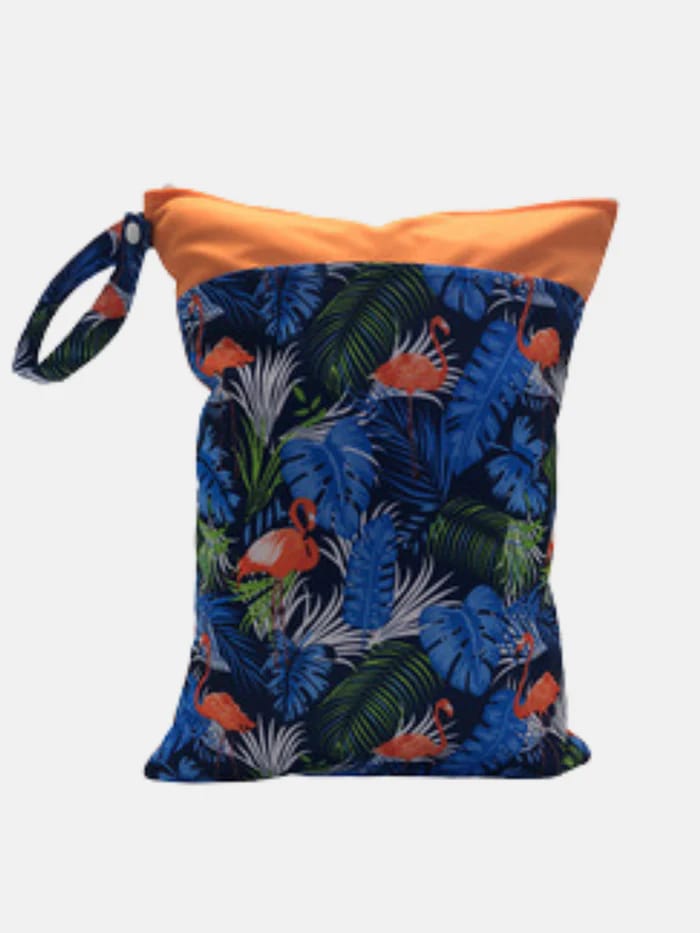 Charismomic Tropical Printed Diaper Pouch (Wet and Dry Bag)
