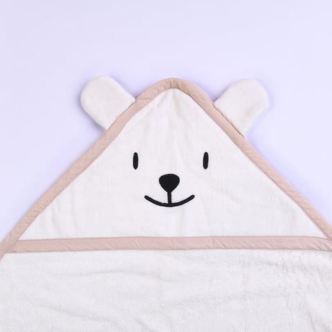 Greendigo Baby Organic Cotton Hooded Towel - Mr Bear