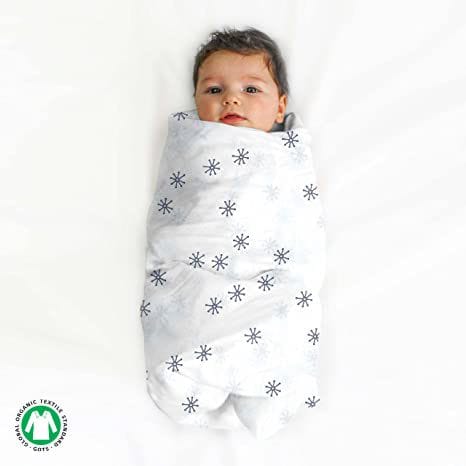 TinyLane 100% Organic Bamboo Cotton Muslin Baby Swaddle Wrapper - Multicolor