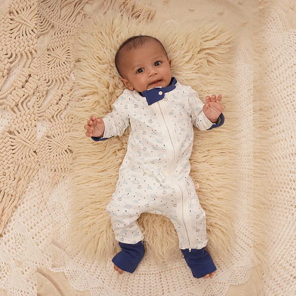 Greendigo Baby Organic Cotton Sleepsuit - Constellation