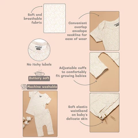 Greendigo Baby Organic Cotton Tops and Pants - Pack of 4