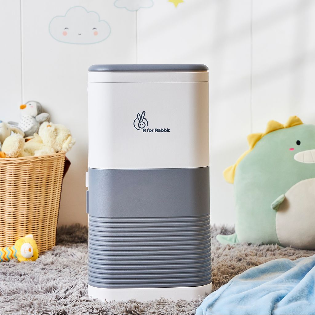 R for Rabbit Hygo Bin- Portable Diaper Bin with Built-in Odor Controlling Carbon Filter, Leak-Proof Trash Bag, Easy To Use